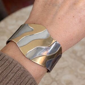 Heavy 925 Sterling Silver Unisex Custom Handcrafted Cuff Bracelet 41gm